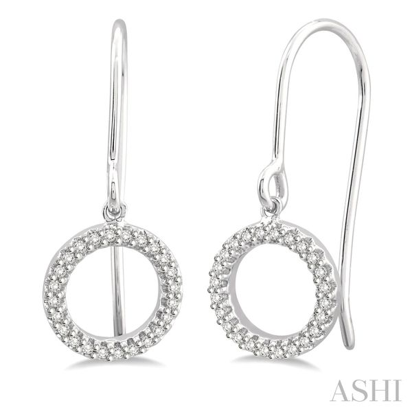 Circle Diamond Earrings Van Adams Jewelers Snellville, GA