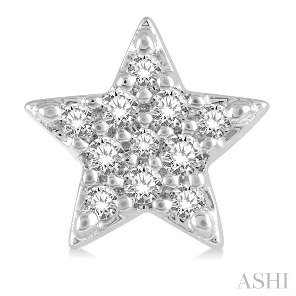 Star Petite Diamond Fashion Earrings Image 2 Van Adams Jewelers Snellville, GA
