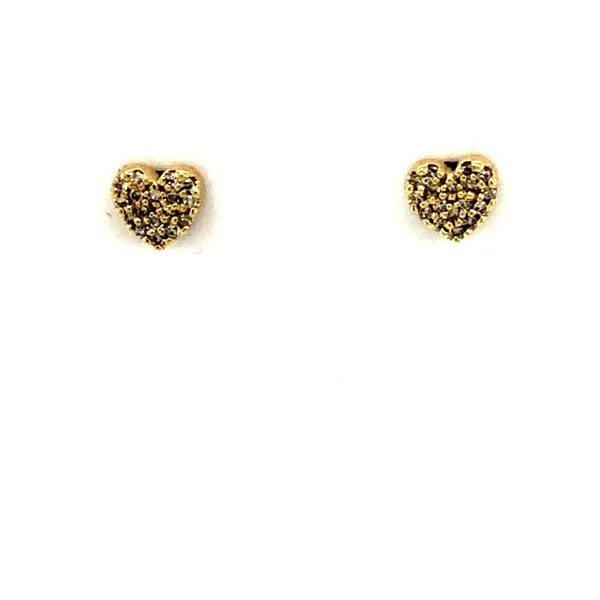 DIamond Heart Earrings Van Adams Jewelers Snellville, GA
