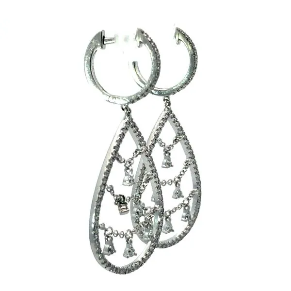 Sparkling Diamond Earrings Image 2 Van Adams Jewelers Snellville, GA
