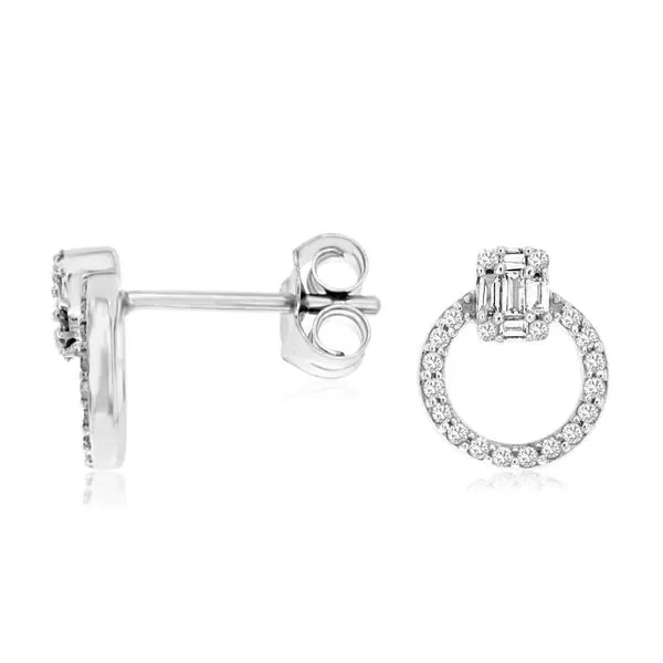 Diamond Circle Earrings Van Adams Jewelers Snellville, GA