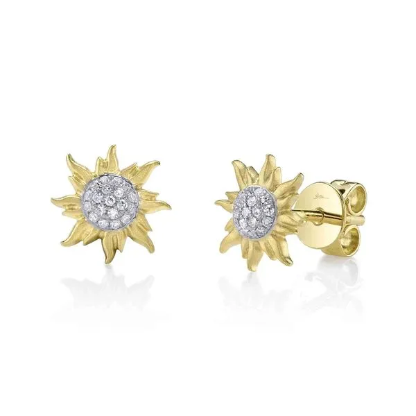 SHY Creation Diamond Sun Earrings Van Adams Jewelers Snellville, GA