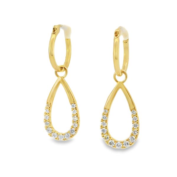 1/2 CT Diamond Drop Earrings Image 2 Van Adams Jewelers Snellville, GA