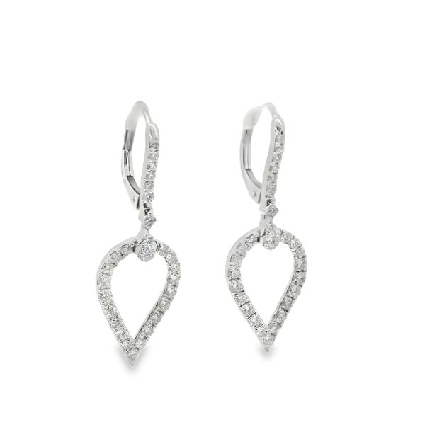Diamond Drop Earrings Image 2 Van Adams Jewelers Snellville, GA