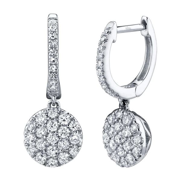 0.50CT DIAMOND PAVE CIRCLE EARRING Van Adams Jewelers Snellville, GA