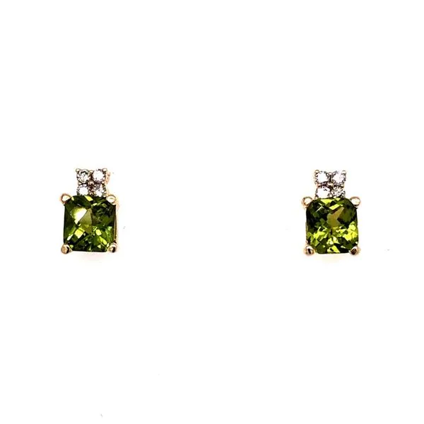 14K Yellow Gold Peridot Earrings Van Adams Jewelers Snellville, GA