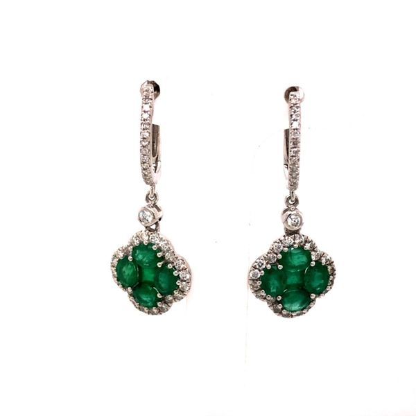 Emerald and Diamond Earrings Van Adams Jewelers Snellville, GA