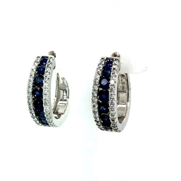 Sapphire and Diamond Earrings Van Adams Jewelers Snellville, GA