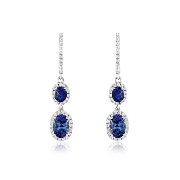 Tanzanite and Diamond Earrings Van Adams Jewelers Snellville, GA