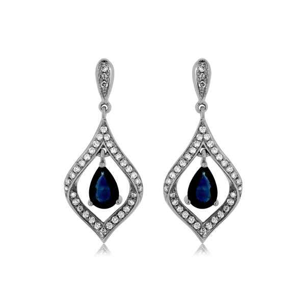 Sapphire and Diamond Earrings Van Adams Jewelers Snellville, GA