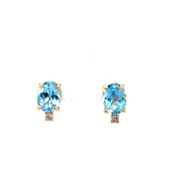 Aquamarine and Diamond Earrings Van Adams Jewelers Snellville, GA