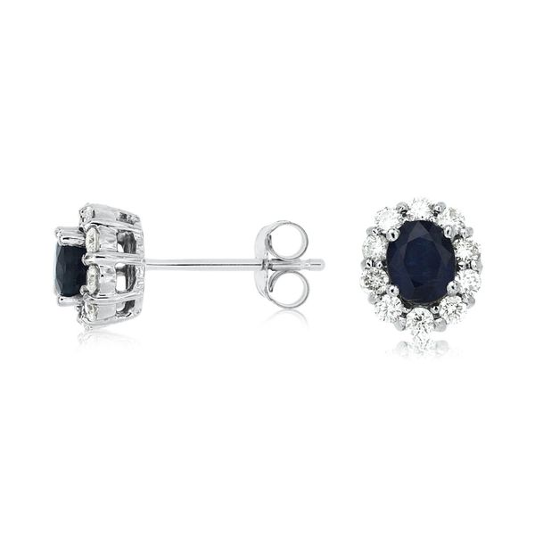 Sapphire and Diamond Earrings Van Adams Jewelers Snellville, GA