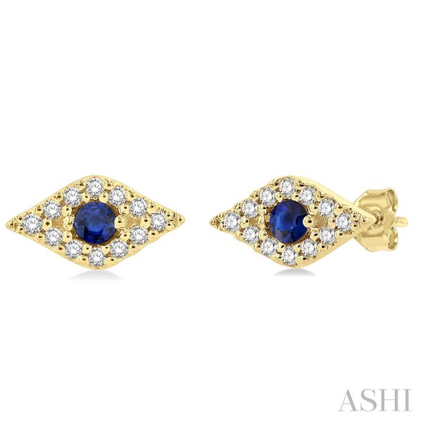 Evil Eye Gemstone & Petite Diamond Fashion Earrings Van Adams Jewelers Snellville, GA
