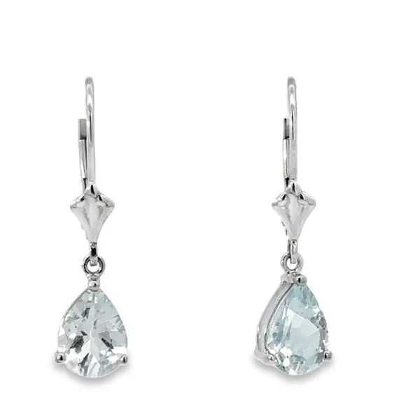1.70 CT Aquamarine Drop Earrings Van Adams Jewelers Snellville, GA