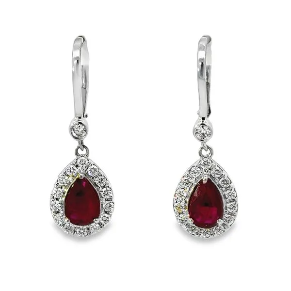 14KT RUBY AND DIAMOND EARRING Van Adams Jewelers Snellville, GA