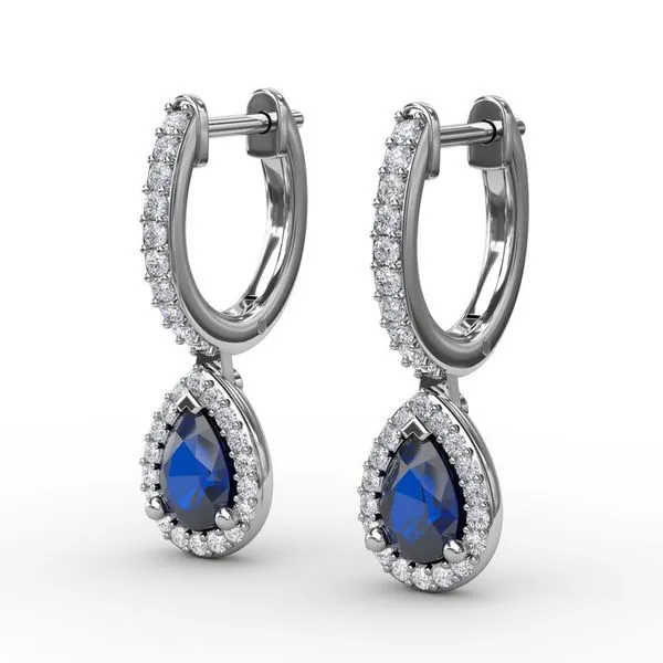 Petite Teardrop Hoop Earrings Image 2 Van Adams Jewelers Snellville, GA