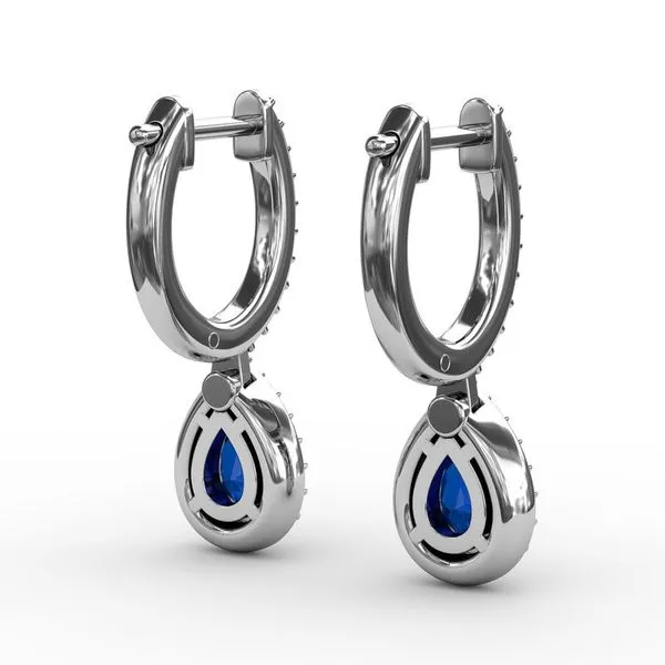 Petite Teardrop Hoop Earrings Image 3 Van Adams Jewelers Snellville, GA