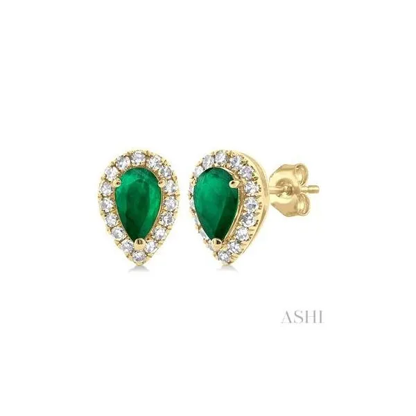 Emerald and Diamond Earrings Van Adams Jewelers Snellville, GA