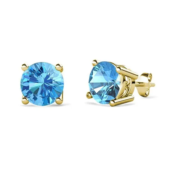 Blue Topaz Stud Earrings Van Adams Jewelers Snellville, GA