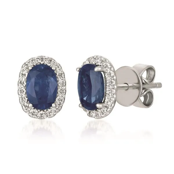 Le Vian® Earrings featuring Blueberry Sapphire™ Vanilla Diamonds® set in 14K Vanilla Gold® Van Adams Jewelers Snellville, GA