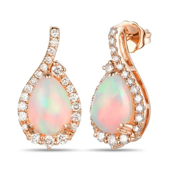Le Vian® Earrings featuring Neopolitan Opal™ Nude Diamonds™ set in 14K Strawberry Gold® Van Adams Jewelers Snellville, GA