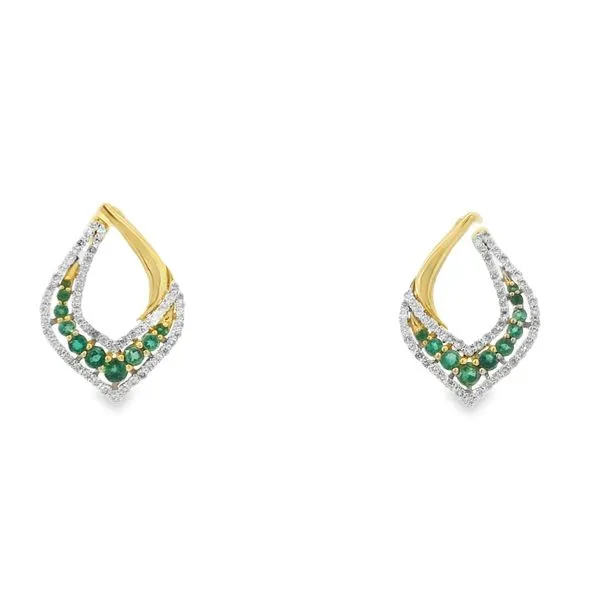 Emeralds And Diamond Earrings Van Adams Jewelers Snellville, GA