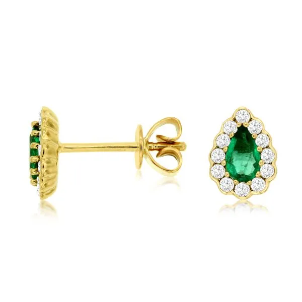Emerald and Diamond Earrings Van Adams Jewelers Snellville, GA