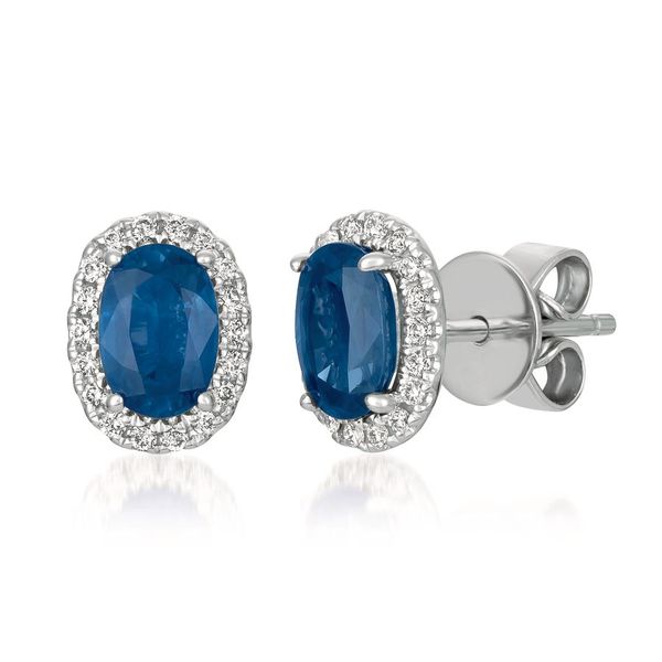 Le Vian® Earrings featuring Blueberry Sapphire™ Vanilla diamonds® set in 14K Vanilla Gold® Van Adams Jewelers Snellville, GA
