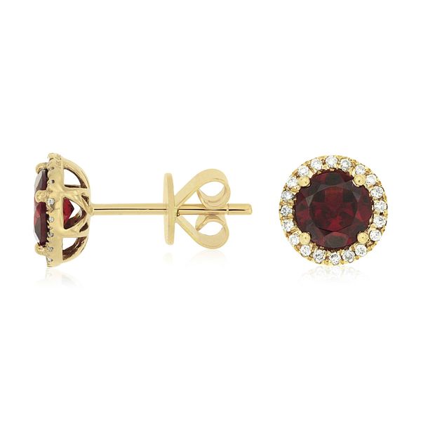 Garnet and Diamond Earrings Van Adams Jewelers Snellville, GA