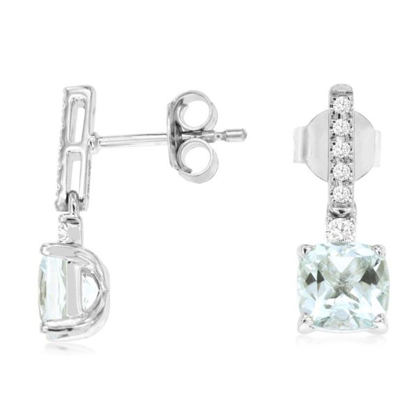 Aquamarine and Diamond Earrings Van Adams Jewelers Snellville, GA