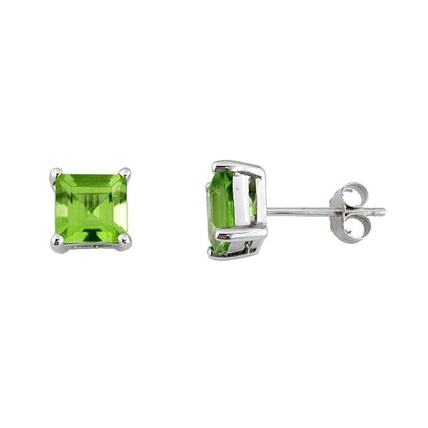 Peridot Cushion Cut Earrings Van Adams Jewelers Snellville, GA