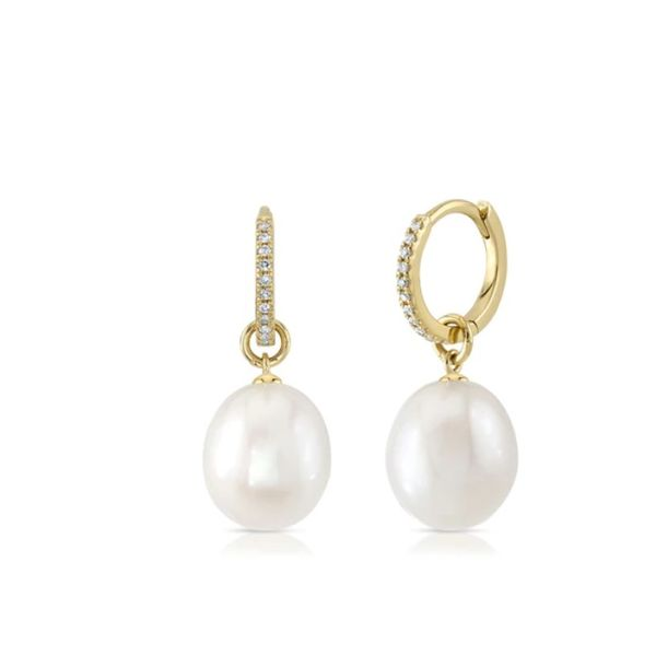 Shy Creation Pearl and Diamond Earrings Van Adams Jewelers Snellville, GA