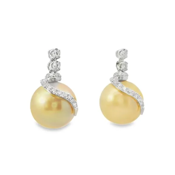 WHITE 14 KARAT PEARL EARRINGS Image 2 Van Adams Jewelers Snellville, GA