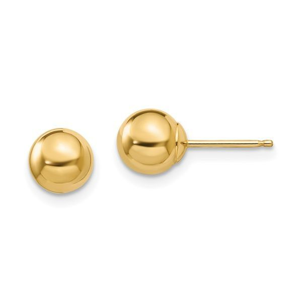 14K Yellow Gold Stud Earrings Van Adams Jewelers Snellville, GA