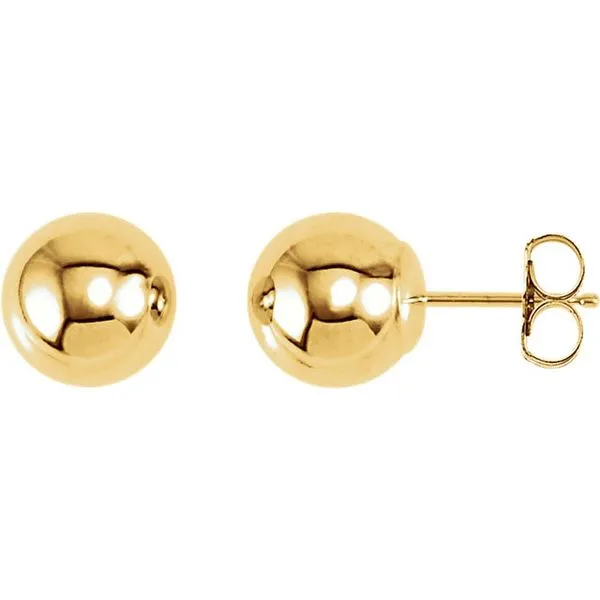 14K Yellow Gold Stud Earrings Van Adams Jewelers Snellville, GA