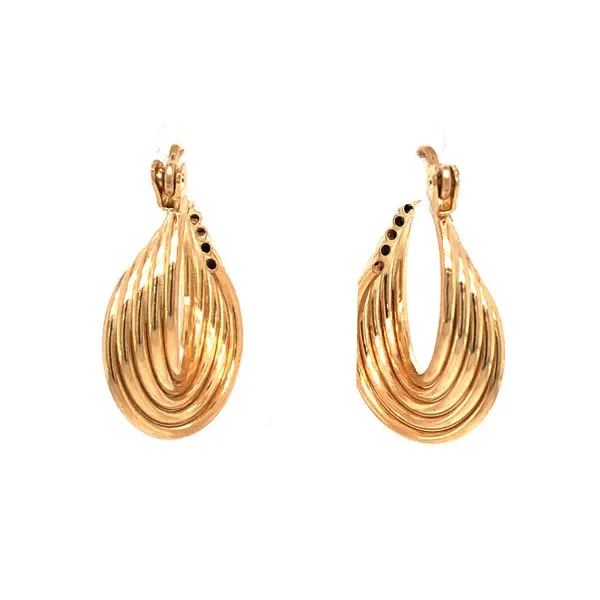 Gold Twist Hoops Van Adams Jewelers Snellville, GA