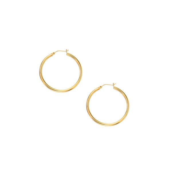 10K Yellow Gold Hoop Earrings Van Adams Jewelers Snellville, GA