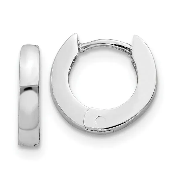 White gold huggies Van Adams Jewelers Snellville, GA
