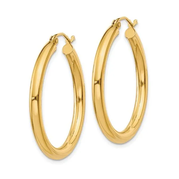 10KY GOLD HOOP EARRING Image 2 Van Adams Jewelers Snellville, GA
