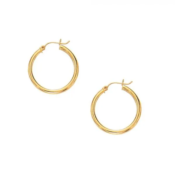 10K Yellow Gold Hoop Earrings Van Adams Jewelers Snellville, GA