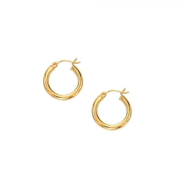 10K Yellow Gold Hoop Earrings Van Adams Jewelers Snellville, GA