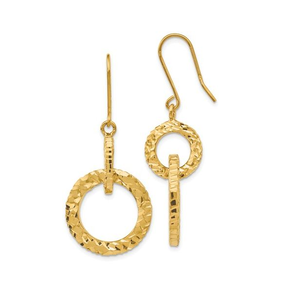 Gold Dangle Earrings Van Adams Jewelers Snellville, GA