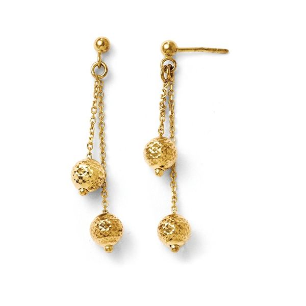 14K Yellow Gold Dangle Earrings Van Adams Jewelers Snellville, GA