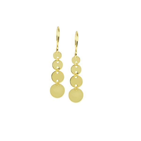 14K Yellow Gold Dangle Earrings Van Adams Jewelers Snellville, GA