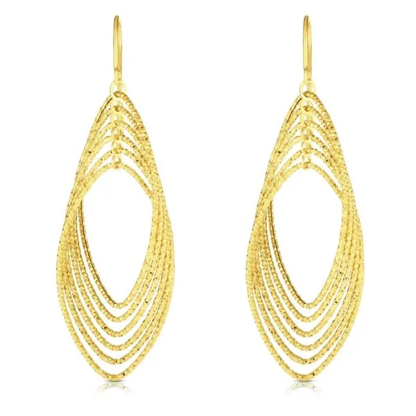 14K Yellow Gold Drop Earrings Van Adams Jewelers Snellville, GA