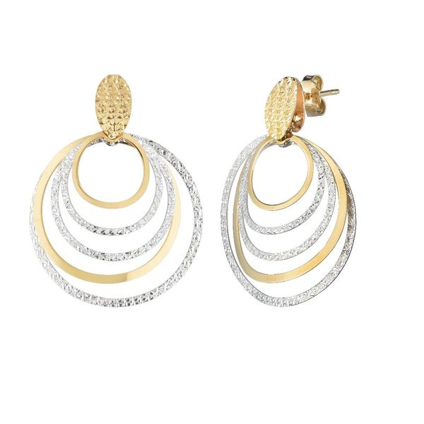 14K Two-Toned Gold Earrings Van Adams Jewelers Snellville, GA