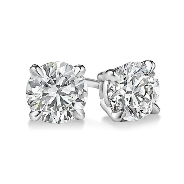 14 Karat Stud Lab Grown Earrings Van Adams Jewelers Snellville, GA