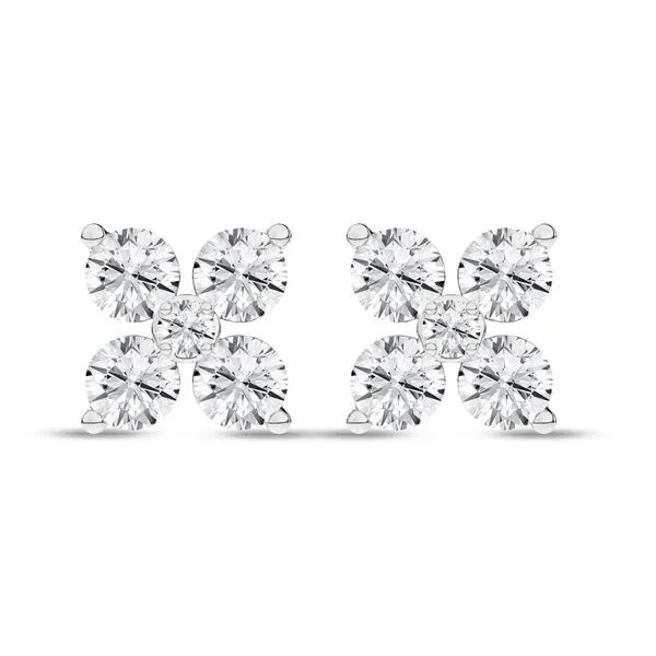 14 KT WHITE STUD EARRING WITH 1.00CTW LAB GRONW DIAMOND Van Adams Jewelers Snellville, GA