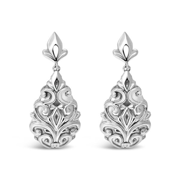 Van Adams Silver Earrings with no stones Van Adams Jewelers Snellville, GA