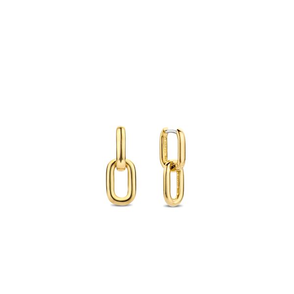 Paper clip Earrings in silver and gold Van Adams Jewelers Snellville, GA